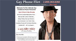 Desktop Screenshot of gayphoneflirt.com